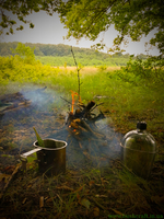 Ловля щуки, похід вихідного дня, рибалка, кукса, Чага, лісова суниця,